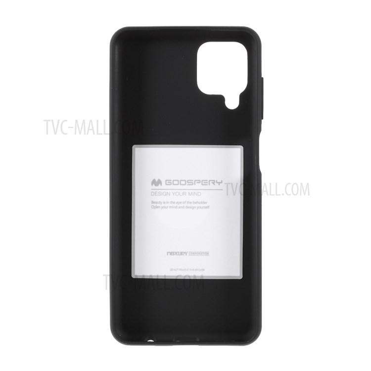 MERCURY GOOSPERY SF Series Matte TPU Cover Soft Case for Samsung Galaxy A12 - Black-3