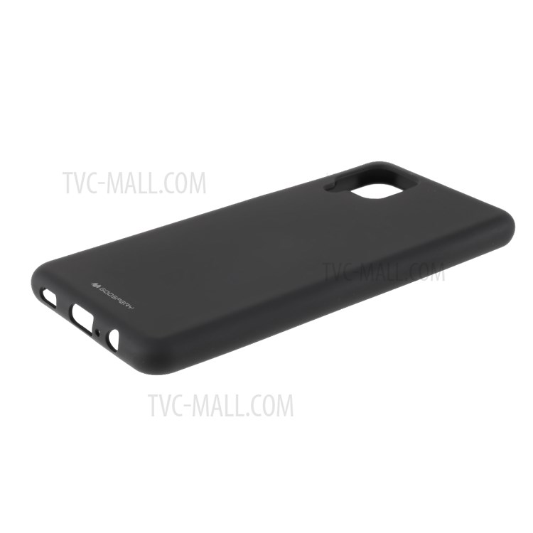 MERCURY GOOSPERY SF Series Matte TPU Cover Soft Case for Samsung Galaxy A12 - Black-4