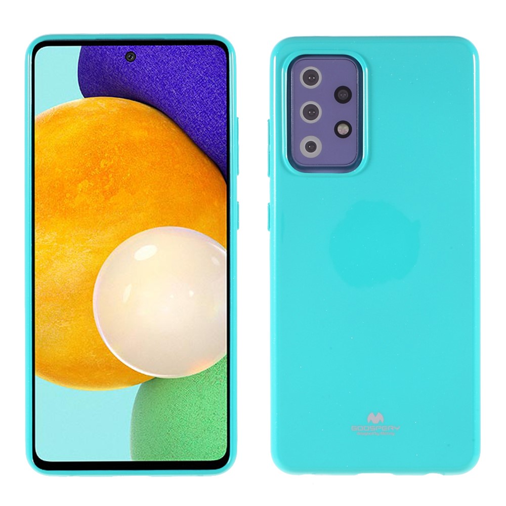 MERCURY GOOSPERY Glitter Powder Soft TPU Back Cover for Samsung Galaxy A72 5G / 4G - Baby Blue-1