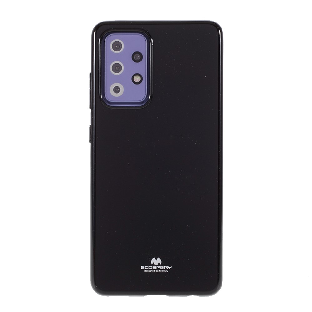 MERCURY GOOSPERY Glitter Powder TPU Case Soft Cover for Samsung Galaxy A52 5G / 4G - Black-6
