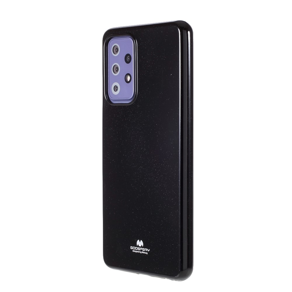 MERCURY GOOSPERY Glitter Powder TPU Case Soft Cover for Samsung Galaxy A52 5G / 4G - Black-7