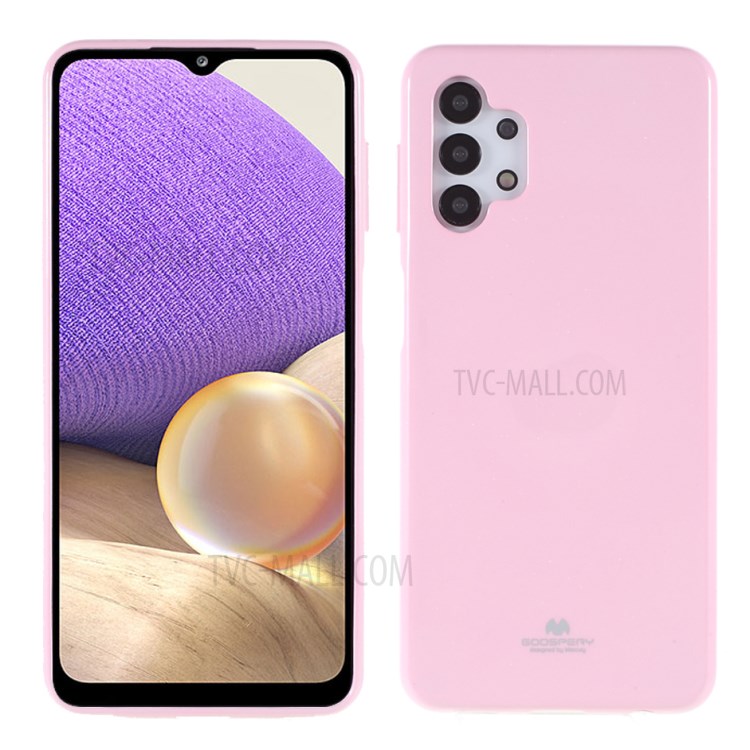 MERCURY GOOSPERY Glitter Powder Soft TPU Mobile Phone Shell for Samsung Galaxy A32 5G - Pink-1