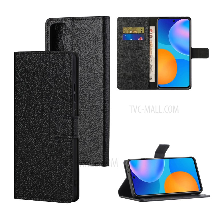 Litchi Texture Magnetic Leather Stand Case for Samsung Galaxy S21 FE - Black-6