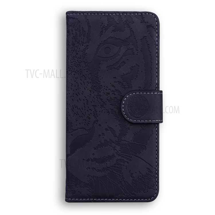 Wallet Design Imprinted Tiger Pattern Leather Stand Cover Case for Samsung Galaxy A02/M02 - Black-3