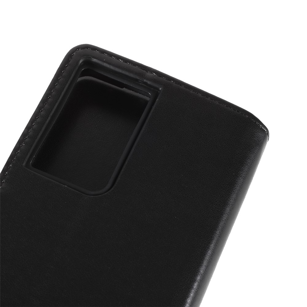 Stand De Fermoir Magnétique Coque En Cuir Pour Samsung Galaxy S21 Ultra 5G - Noir-10