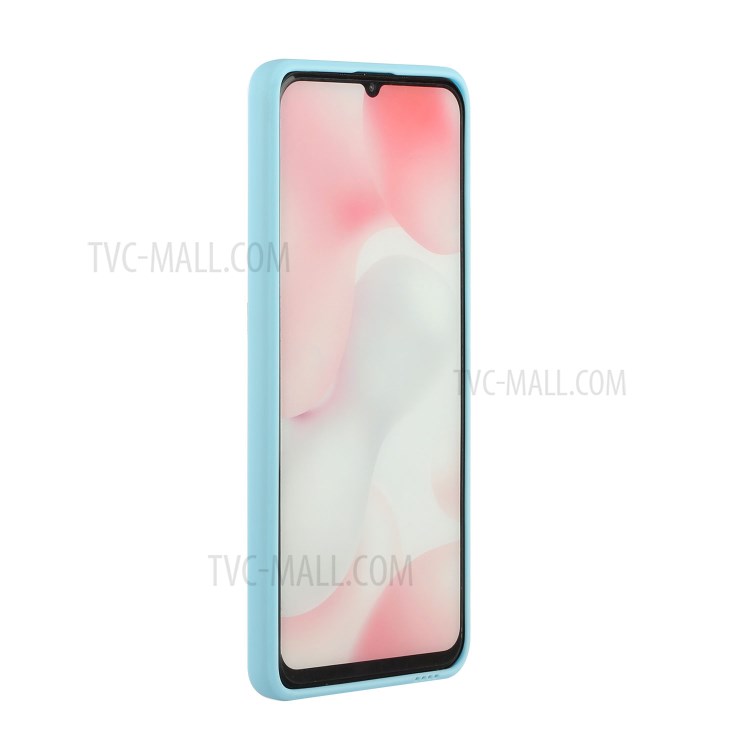Anti-Fall TPU Phone Case Cover Protector with Card Slot for Samsung Galaxy A42 5G - Baby Blue-5