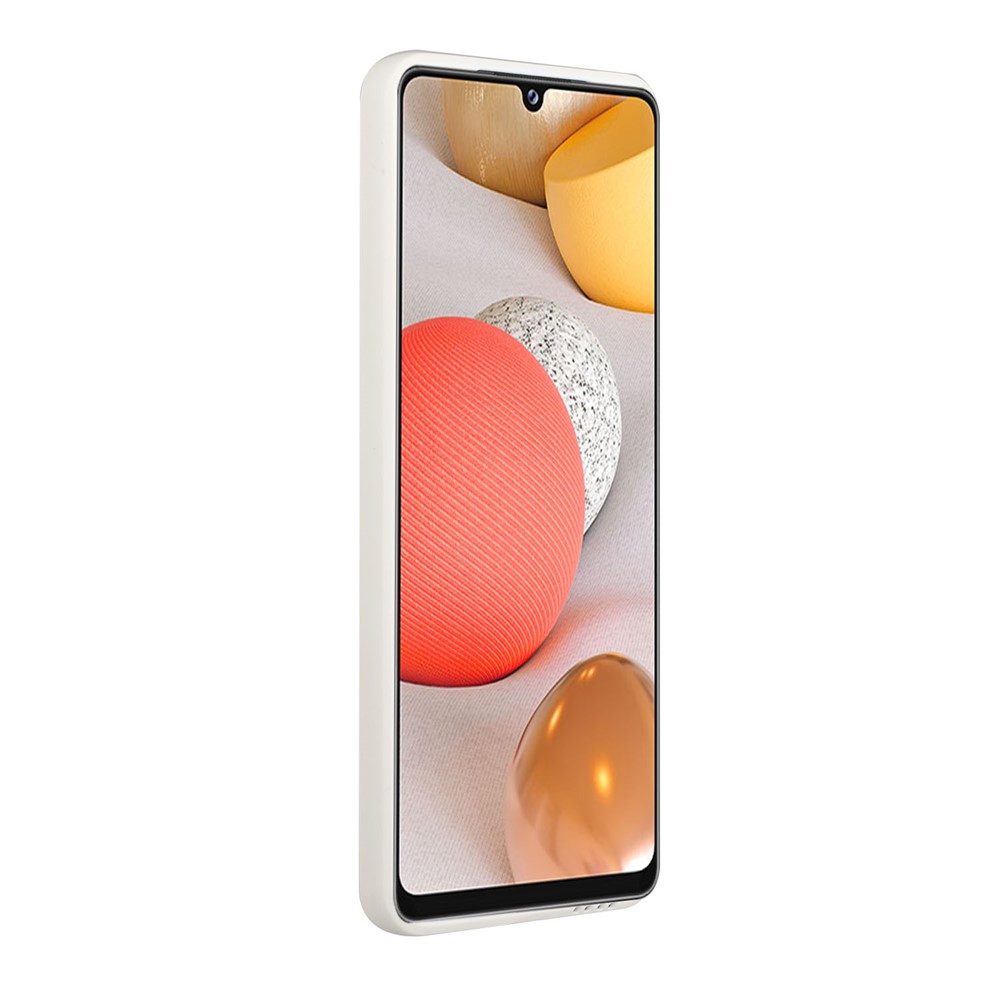 Soft TPU Phone Protection Case Cover with Card Holder for Samsung Galaxy M12 / A12 - White-4