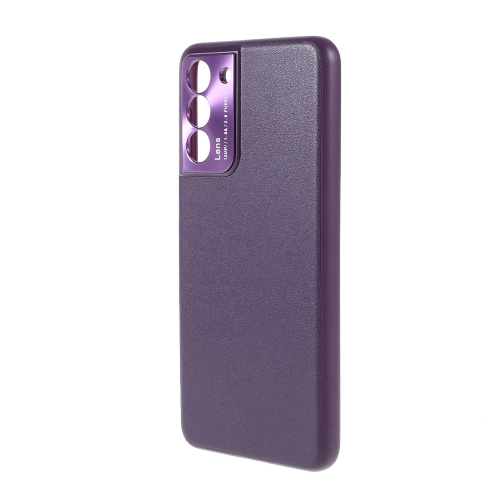 PC + TPU Combo Well-Protected Precise Cut-out CD Veins Phone Case Shell for Samsung Galaxy S21 5G - Purple-2