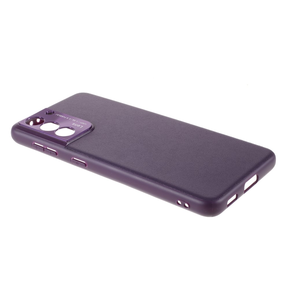 PC + TPU Combo Well-Protected Precise Cut-out CD Veins Phone Case Shell for Samsung Galaxy S21 5G - Purple-4
