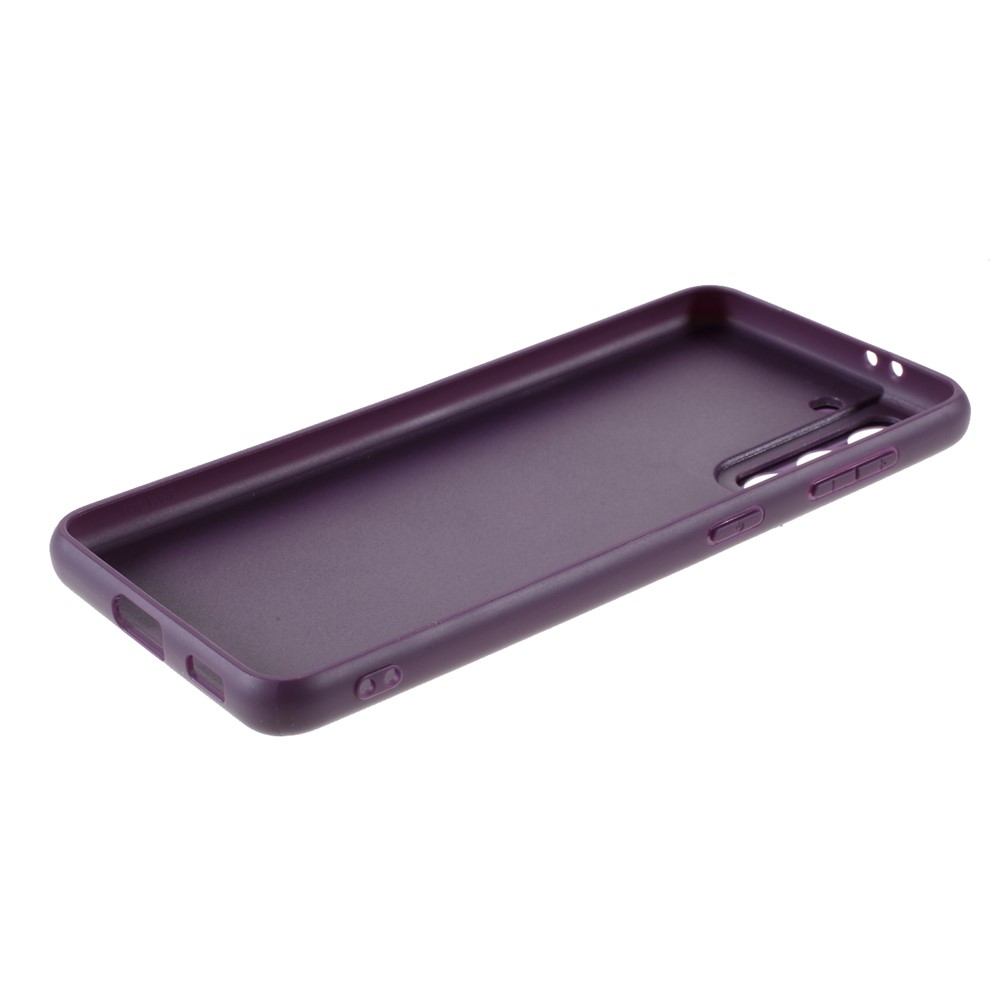 PC + TPU Combo Well-Protected Precise Cut-out CD Veins Phone Case Shell for Samsung Galaxy S21 5G - Purple-5