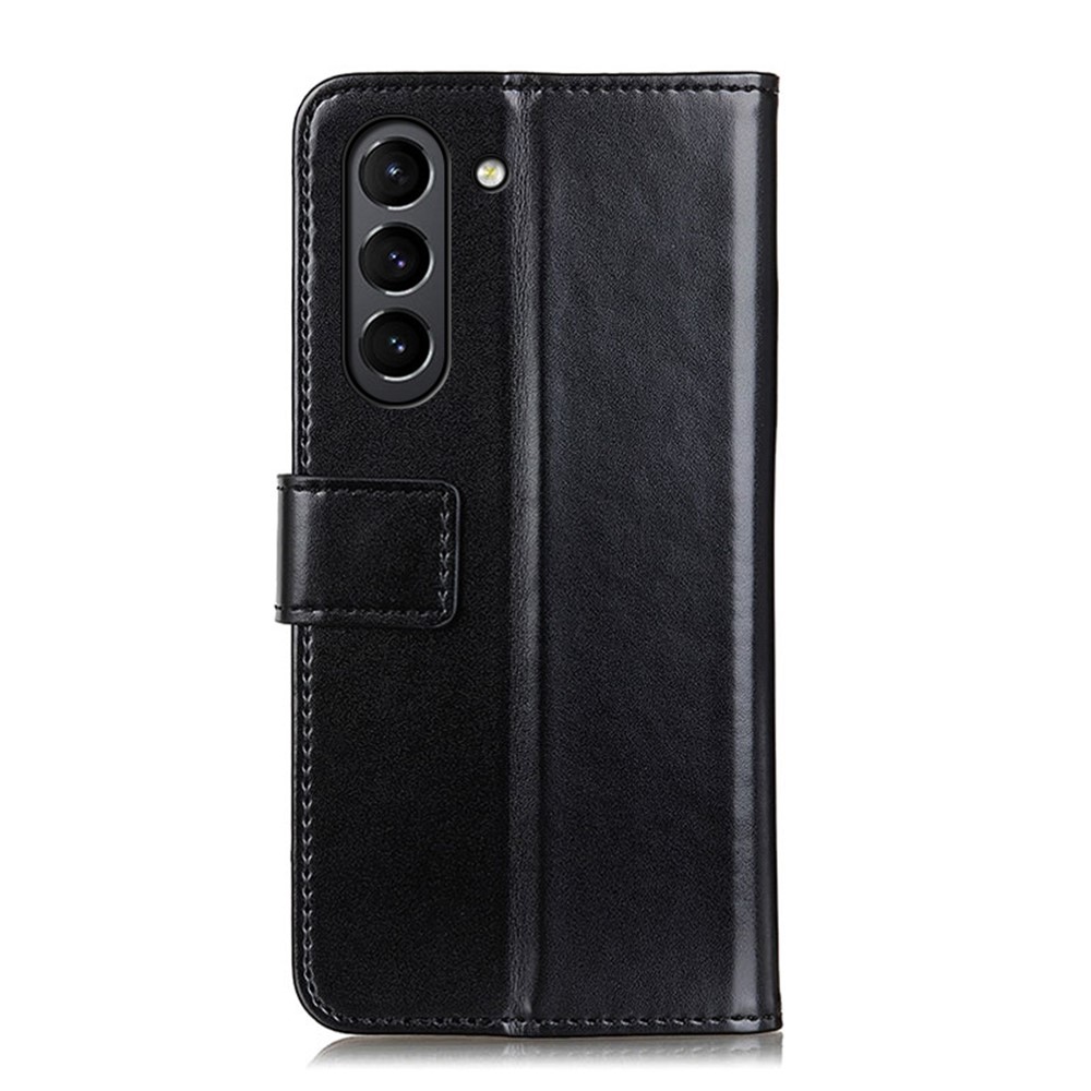 Leather Stand Case Cover with Wallet for Samsung Galaxy S21 FE - Black-3