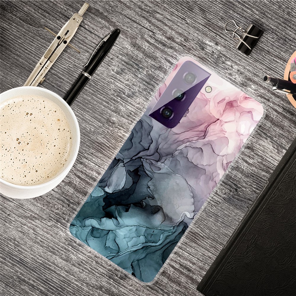 Marble Pattern TPU Cell Phone Case for Samsung Galaxy S21 FE - Style A-4