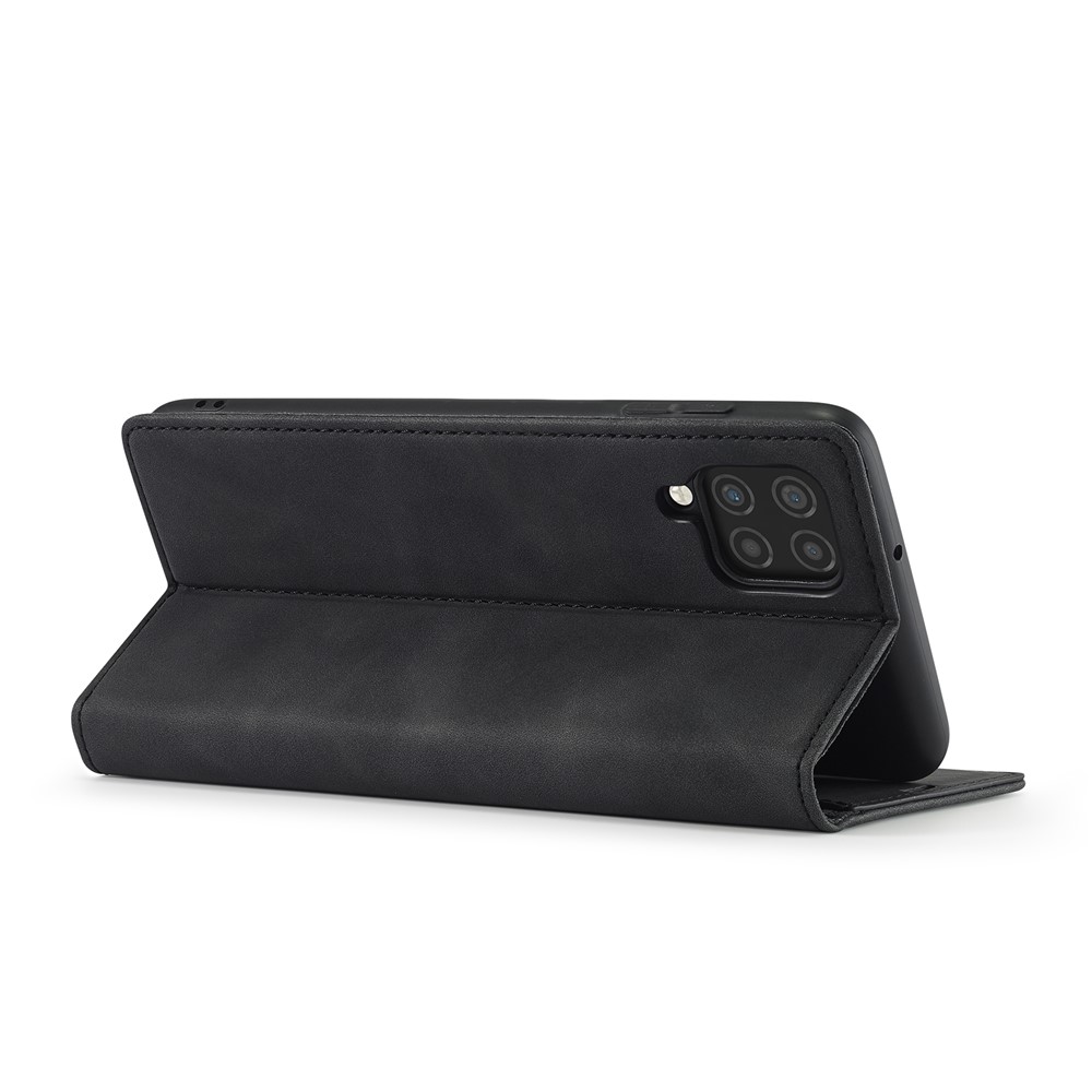LC.IMEEKE LC Strong Magnetic Series Auto-absorbed Leather Wallet Stand Phone Protective Shell for Samsung Galaxy A42 5G - Black-10