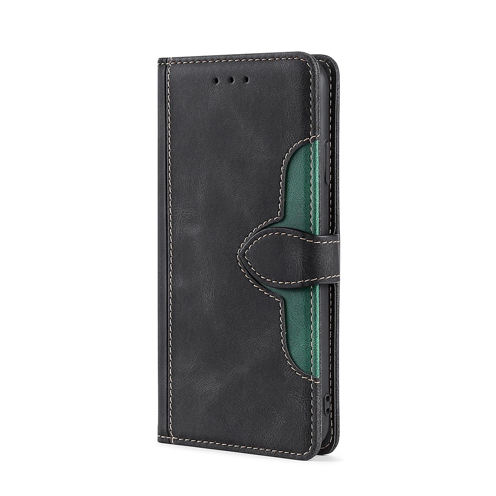 Contrast Color Leather Wallet Phone Protection Cover Case for Samsung Galaxy A32 4G (EU Version) - Black-2