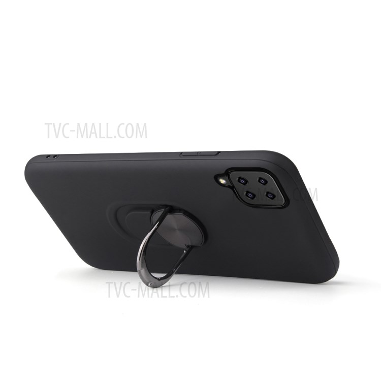 Detachable PC + TPU Hybrid Case with 360 Degree Rotatable Finger Ring Kickstand for Samsung Galaxy A42 5G - Red-2