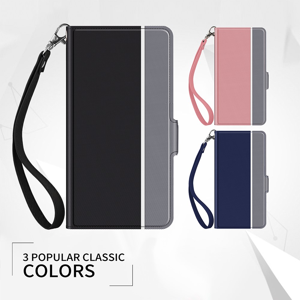 BaiYu Series Fashion Leather Cover for Samsung Galaxy S21+ 5G Protective Card Holder Case Stand - Black-6