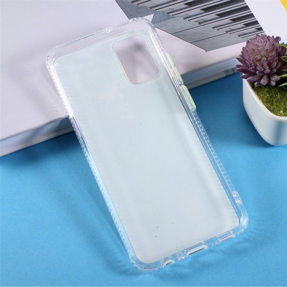 For Samsung Galaxy A02s (164.2x75.9x9.1mm) Glaze Marble Pattern Back PC + TPU Hybrid Phone Case - Green-3