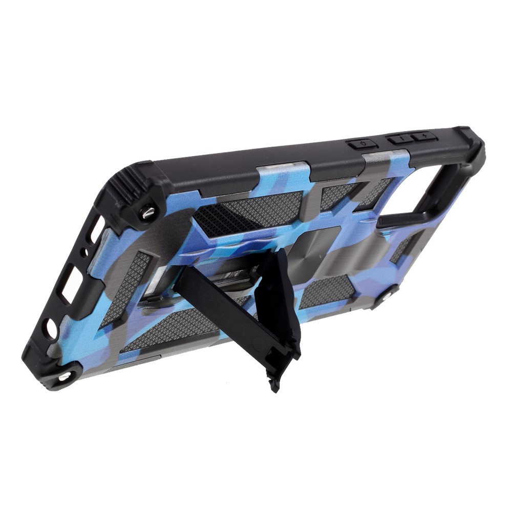 Well-Protected Camouflage Design Detachable 2 in 1 Phone Protective Shell with Magnet Sheet for Samsung Galaxy A71 5G SM-A716 - Dark Blue-6