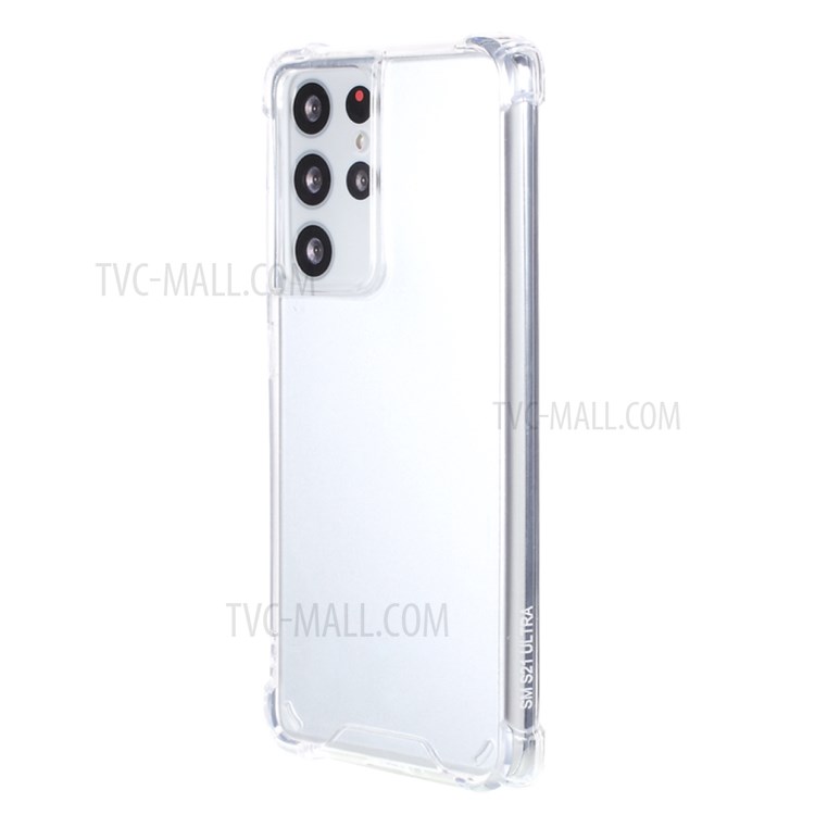 Shock-Absorbing Corners Clear Acrylic + TPU Protector Cover for Samsung Galaxy S21 Ultra 5G-3
