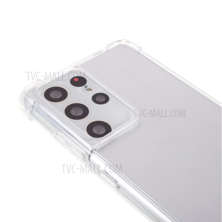 Shock-Absorbing Corners Clear Acrylic + TPU Protector Cover for Samsung Galaxy S21 Ultra 5G-5