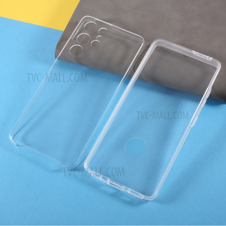 Full Body PET Front Cover + TPU Edge + Acrylic Back Panel Phone Case for Samsung Galaxy S21 Ultra 5G-10
