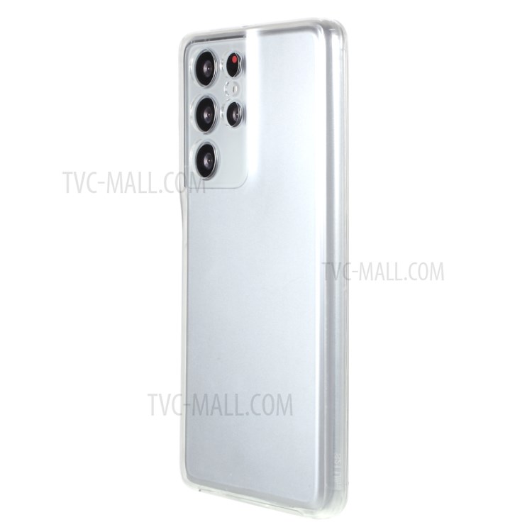 Full Body PET Front Cover + TPU Edge + Acrylic Back Panel Phone Case for Samsung Galaxy S21 Ultra 5G-4