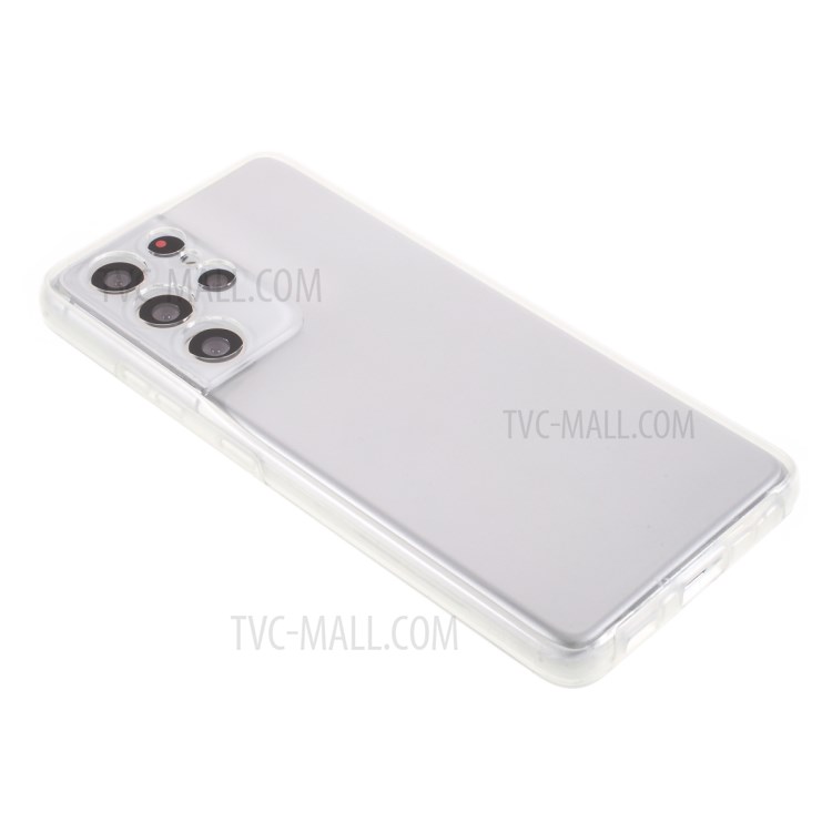 Full Body PET Front Cover + TPU Edge + Acrylic Back Panel Phone Case for Samsung Galaxy S21 Ultra 5G-5