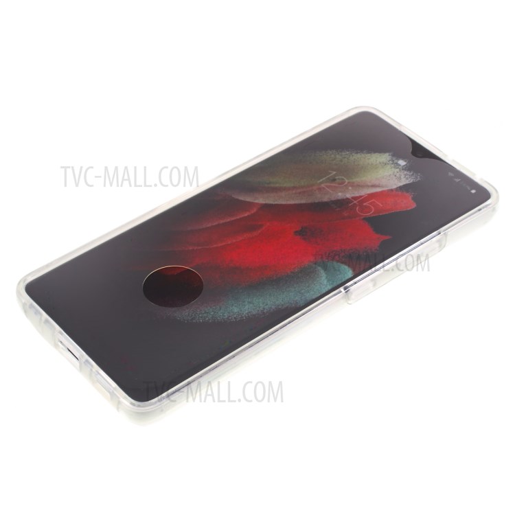 Full Body PET Front Cover + TPU Edge + Acrylic Back Panel Phone Case for Samsung Galaxy S21 Ultra 5G-6
