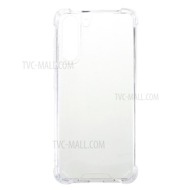 Shock-Absorbing Corners Clear Acrylic + TPU Mobile Phone Case for Samsung Galaxy S21+ 5G-1
