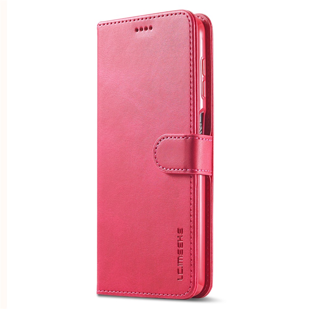 LC.IMEEKE Wallet Stand Leather Mobile Phone Case for Samsung Galaxy F62/M62 - Rose-7