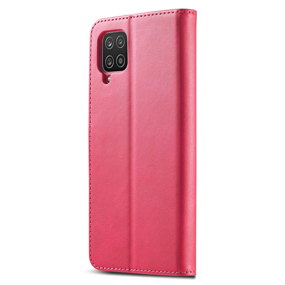 LC.IMEEKE Wallet Stand Leather Mobile Phone Case for Samsung Galaxy F62/M62 - Rose-8