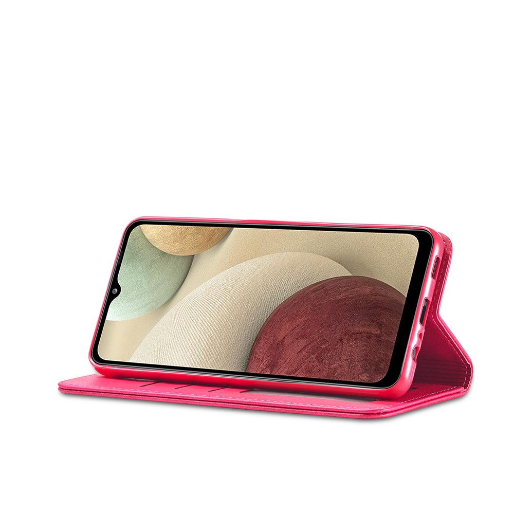 LC.IMEEKE Wallet Stand Leather Mobile Phone Case for Samsung Galaxy F62/M62 - Rose-9