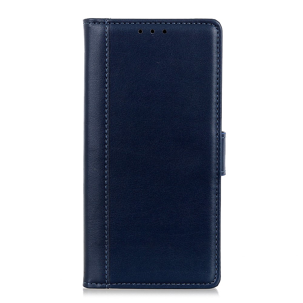 Leather Phone Stand Full Protection Cover Wallet Design Case for Samsung Galaxy A22 4G (EU Version) - Blue-4