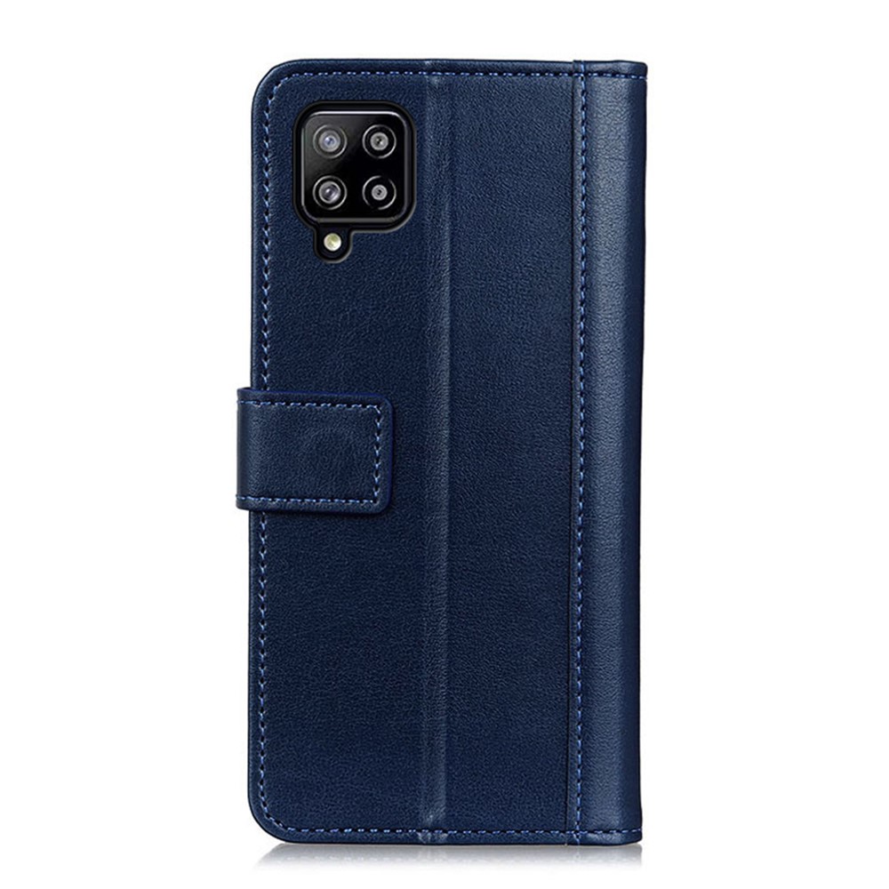 Leather Phone Stand Full Protection Cover Wallet Design Case for Samsung Galaxy A22 4G (EU Version) - Blue-5