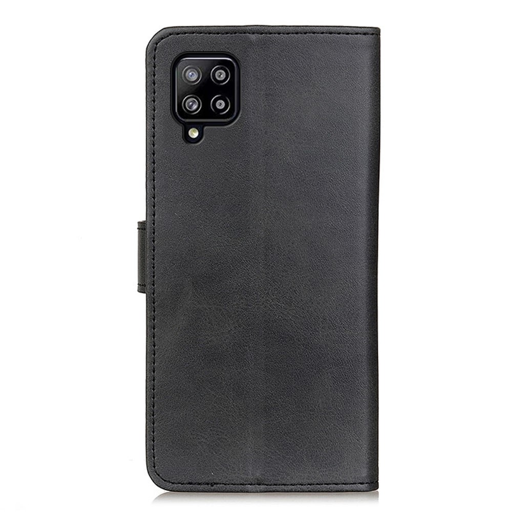 PU Leather Magnetic Wallet Leather Shell Protective Case for Samsung Galaxy A22 4G (EU Version) - Black-4