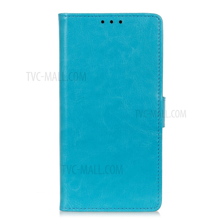 Wallet Stand PU Leather Protective Case for Samsung Galaxy A22 4G (EU Version) - Blue-6