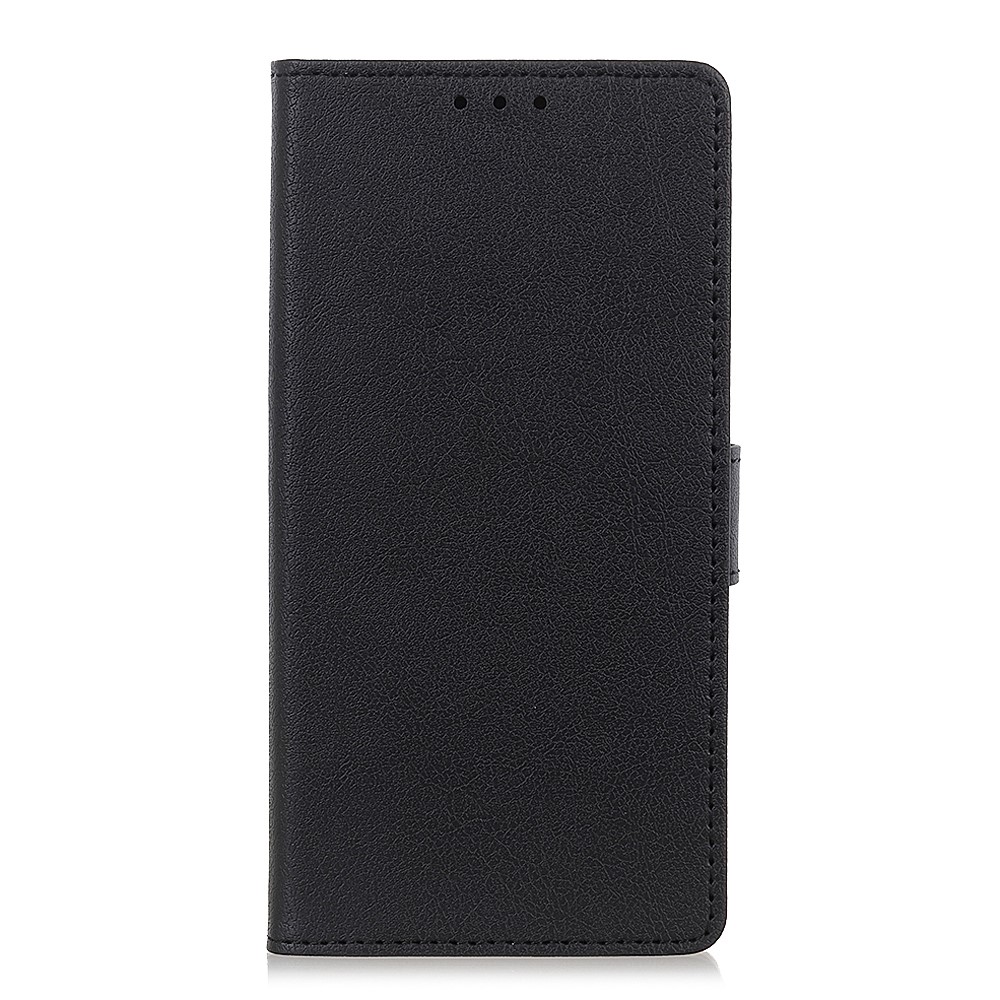 PU Leather Flip Folio Case Pour Samsung Galaxy A22 5G (version Ue), Portefeuille de Portefeuille TPU TPU TPU Couverture de Téléphone Shell - le Noir-3