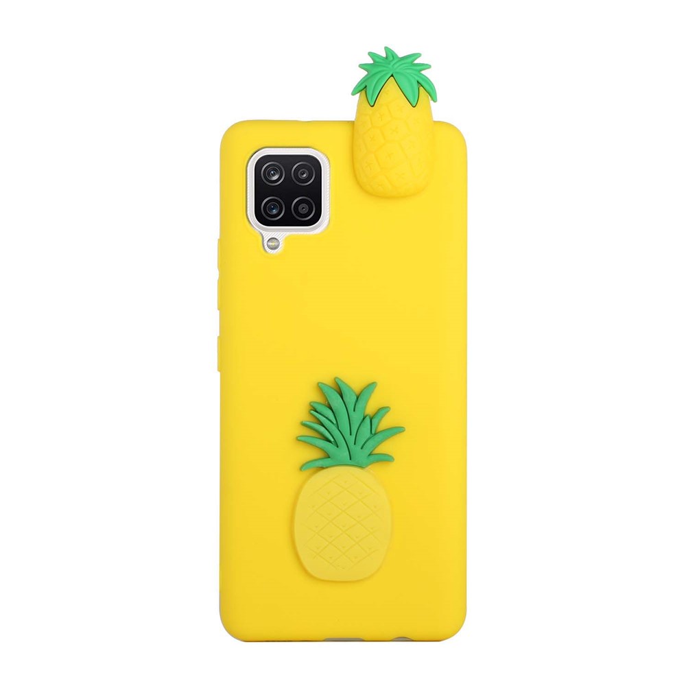 3D -рисунок TPU Back Case Для Samsung Galaxy A42 5G - Ананас