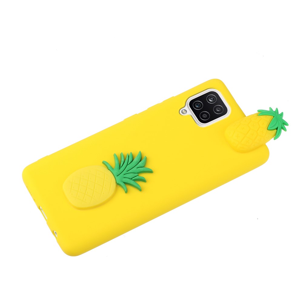 3D Шаблон TPU Обратно Чехол Для Samsung Galaxy A42 5G - Ананас-3
