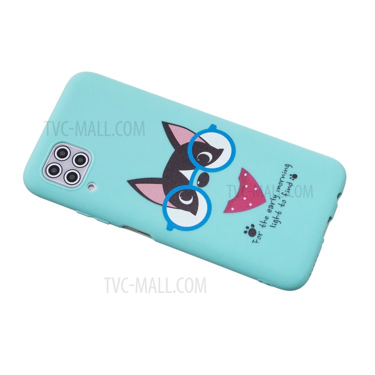 Well-Protected Silicone Strap Design TPU Gel Protective Case with Pattern Printing for Samsung Galaxy A12 5G - Green-3