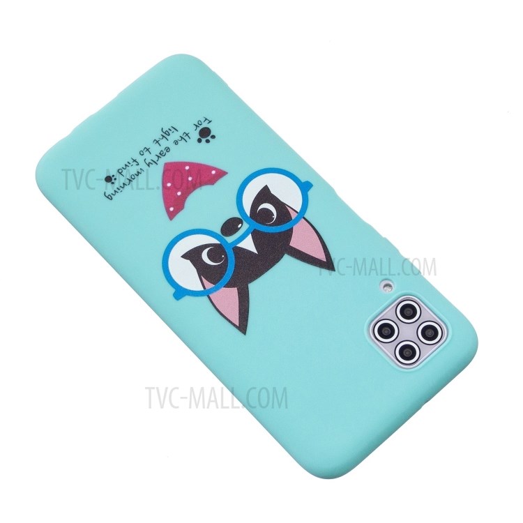 Well-Protected Silicone Strap Design TPU Gel Protective Case with Pattern Printing for Samsung Galaxy A12 5G - Green-4