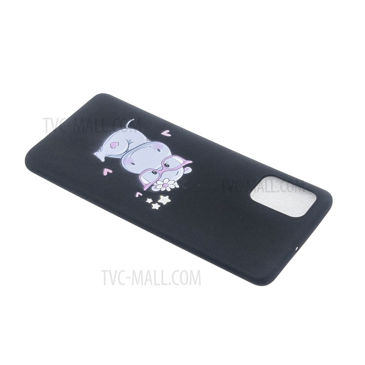 Well-Protected Pattern Printing TPU Gel Protective Case with Silicone Strap for Samsung Galaxy A72 4G/5G - Black-3