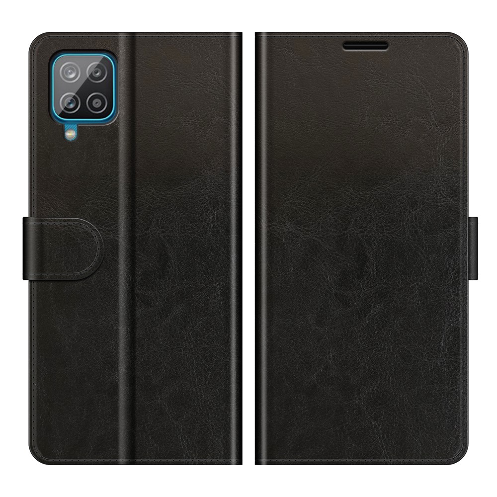 Wallet Case Design Retro Style Crazy Horse Texture Leather for Samsung Galaxy A22 4G (EU Version) - Black-1