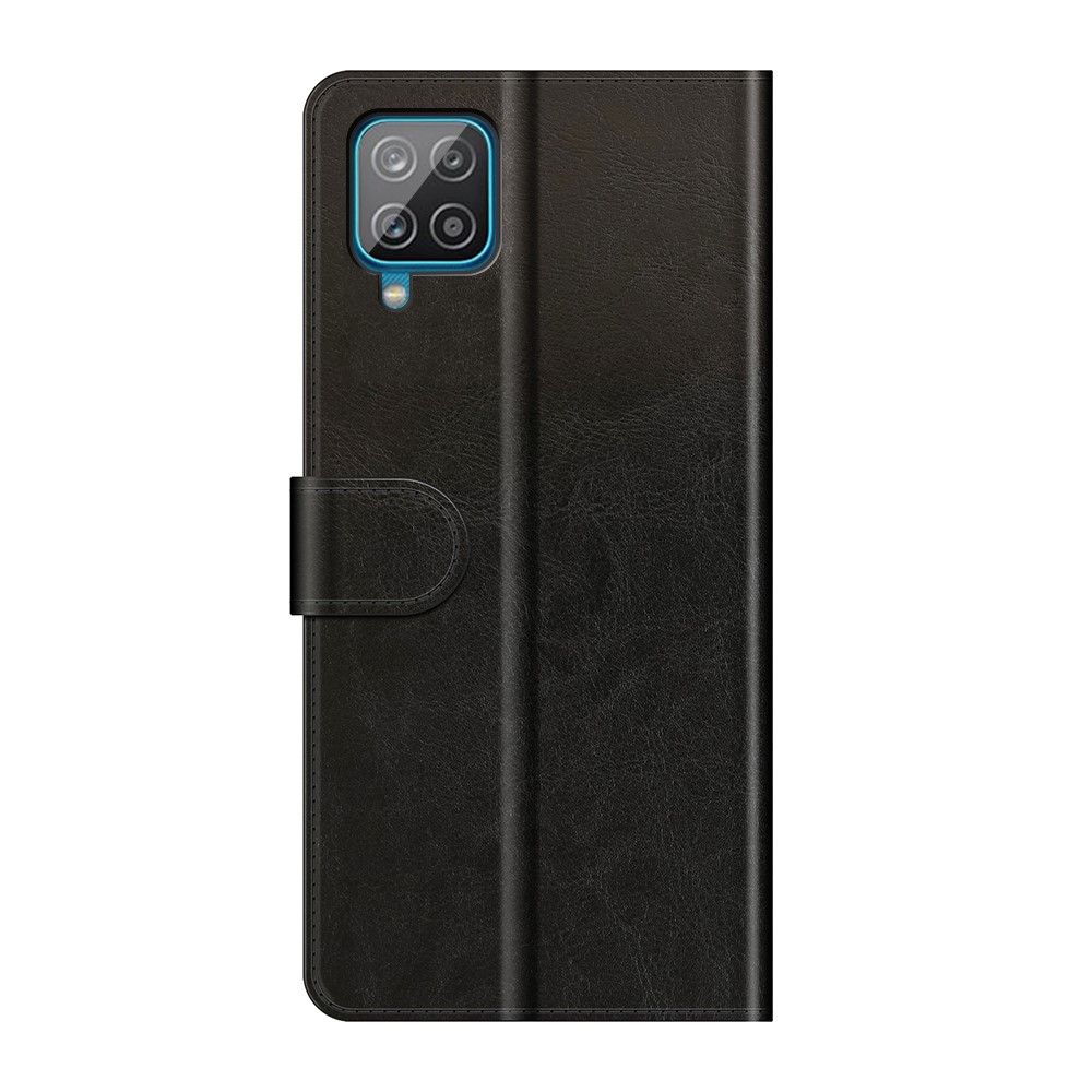 Wallet Case Design Retro Style Crazy Horse Texture Leather for Samsung Galaxy A22 4G (EU Version) - Black-3
