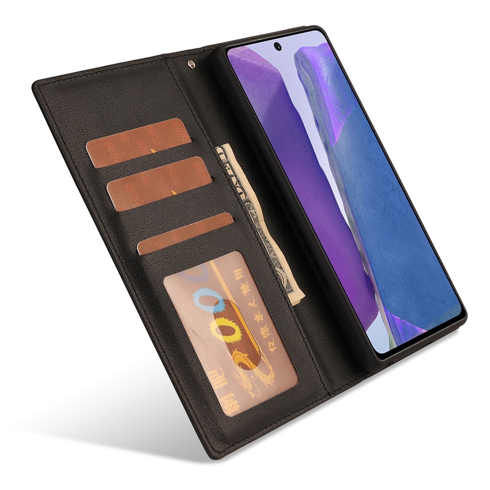 Ultra-thin PU Leather Wallet Cell Phone Shelf Cover with Detachable Inner Phone Case for Samsung Galaxy A72 4G/5G - Black-4