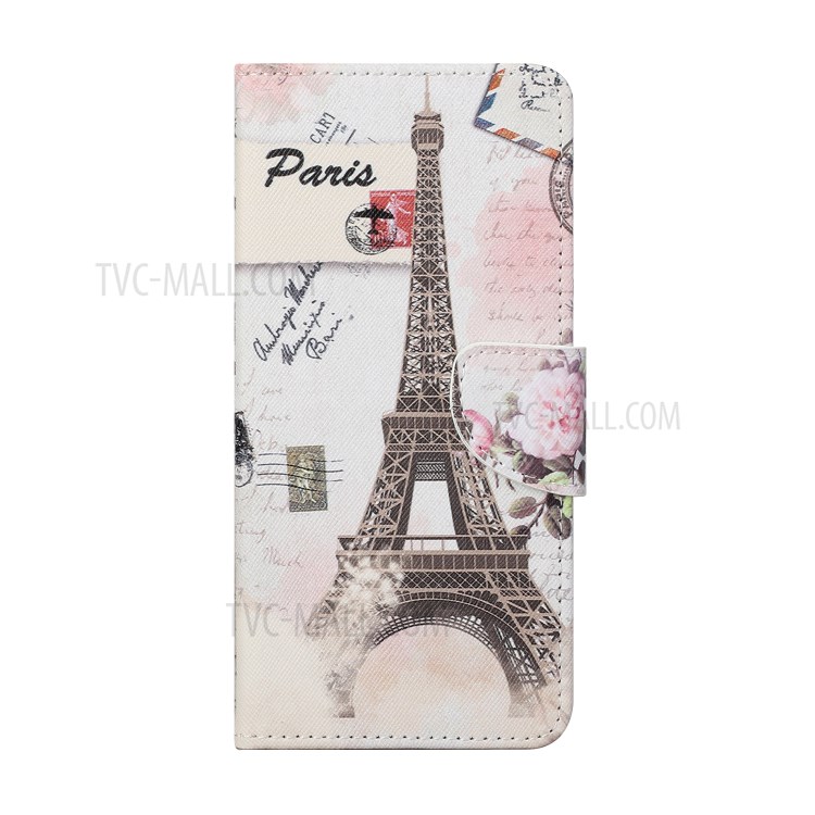 Cross Texture Wallet Design New Pattern Printing Leather Stand Case for Samsung Galaxy A82 5G - Tower-2
