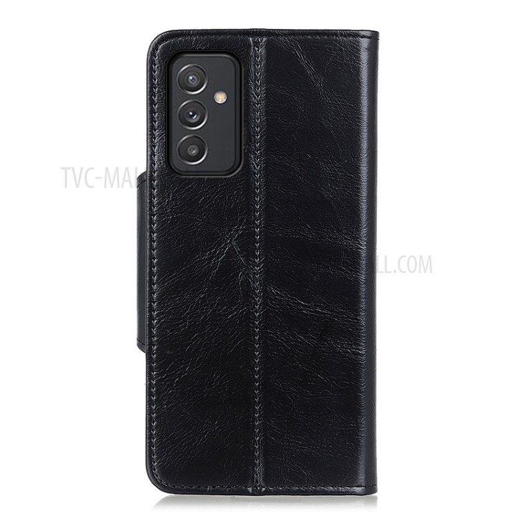 Wallet Leather Stand Phone Case for Samsung Galaxy A82 5G - Black-3