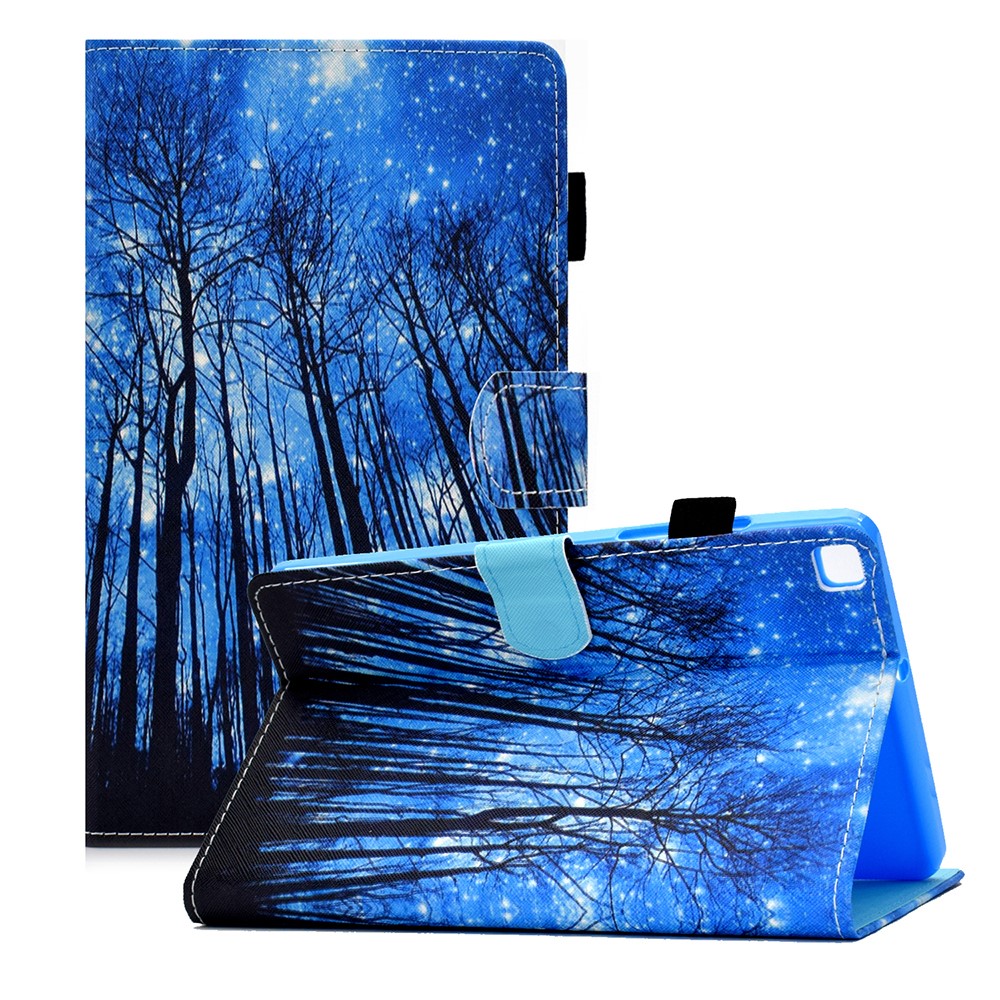 Pattern Printing Design Leather Full Protection Tablet Case for Samsung Galaxy Tab A7 Lite T220 - Grove-1