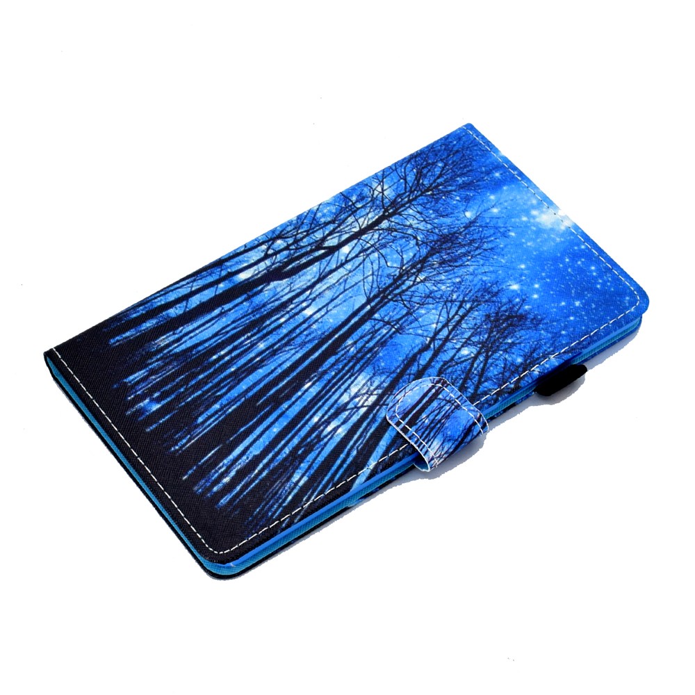 Pattern Printing Design Leather Full Protection Tablet Case for Samsung Galaxy Tab A7 Lite T220 - Grove-4