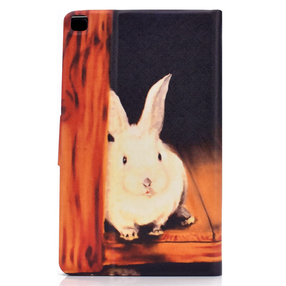 Pattern Printing Design Leather Tablet Case for Samsung Galaxy Tab A7 Lite 8.7-inch T220 - Rabbit-2